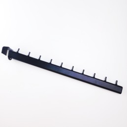 Флейта (кронштейн) на перемычку черная наклонная на 10 шариков, 45 см (575-19-20)