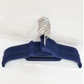 Плечики вешалки бархатные синие, 40 см, 5 шт (07-01-03)