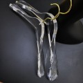 Вешалки прозрачные для верхней одежды с золотым крючком, 43 см (02-01-10)