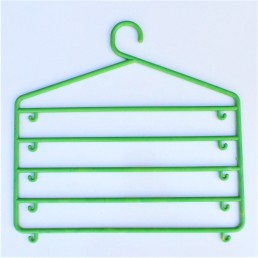 Вешалка органайзер многоярусная для одежды салатовая (01-90-06)