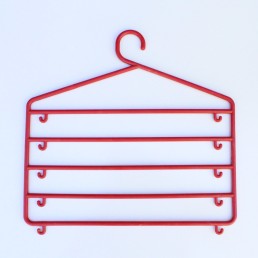 Вешалка органайзер многоярусная для одежды красная (01-90-07)