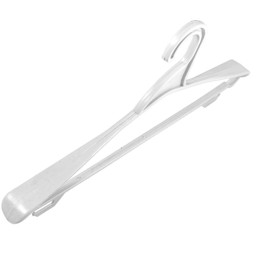 Вішалки плічка пластикові для верхнього одягу білі, 42 см, 46 см, 5 шт (01-70-07)