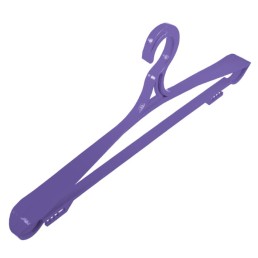 Вішалки плічка пластикові для верхнього одягу фіолетові, 42 см, 46 см, 5 шт (01-70-03)