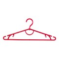 Только ОПТ. Вешалки плечики пластиковые для одежды красные, 42 см (01-50-03)