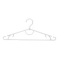 Вішалки плічка пластикові дл одягу білі, 42 см, 10 шт (01-50-06)