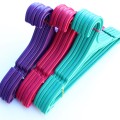Вішалки плічка пластикові для одягу литі кольорові, 44 см, 5 шт (01-80-02)