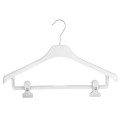 Плечики вешалки пластиковые для одежды с прищепками, 46 см (02-24-04)