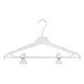 Плічка вішалки пластикові костюмні з прищіпками для спідниць та брюк, 45 см (02-24-06)