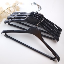 Вешалки плечики для верхней одежды, костюмов черные, 40 см (02-23-06)
