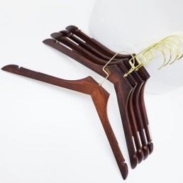 Деревянные вешалки плечики для легкой и тяжелой верхней одежды в шкаф, 38 см (09-13-06)