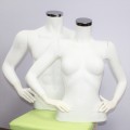 Торс манекен женский белый для магазина одежды  (104-01-04)