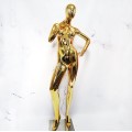 Манекен женский аватар хромированный золотой (101-04-09)