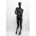 Манекен женский лакированный черный для магазина (101-01-14)