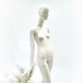 Манекен женский белый матовый для магазина (101-07-20)