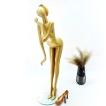 Манекен женский золотой для магазина одежды Люкс (101-07-18)