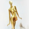 Манекен женский золотой в полный рост для магазина одежды (101-07-16)