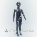 Манекен дитячий чорний лакований для магазину одягу, 110 см (103-01-98)
