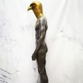 Манекен мужской глянцевый  с головой орла (102-05-03)