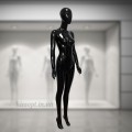 Манекен женский глянцевый гипсовый прямой черный (101-01-04)