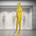 Манекен женский в полный рост стилизованный желтый (101-05-10)