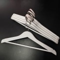 Дерев'яні плічка вішалки для одягу білі, 44 см, 5 шт (09-11-06)
