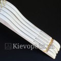 Деревяні вішаки для одягу білі під давнину, 38 см (09-14-01)