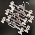 Детские плечики вешалки с прищепками брючные прозрачные, 26 см