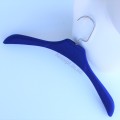 Плечики вешалки бархатные (велюровые) для верхней одежды и шуб синие, 42 см