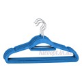 Плечики вешалки бархатные (флокированные, велюровые) синие, 42 см, 5 шт