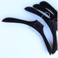 Плечики вешалки бархатные (велюровые) для верхней одежды и шуб черные, 45 см