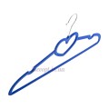 Плічка вішалки флоковані сині серце, 40 см, 5 шт (07-01-06)