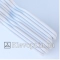 Металеві вішалки плічка в силіконовому покритті товсті білі, 40 см, 10 шт (03-01-22)