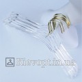 Плічка вішалки акрилові з золотим крючком, 40 см (02-01-02)