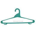 Тыльки ГУРТ. Вішалки плічка пластикові для верхнього одягу зелений металік, 42 см, 46 см, 5 шт