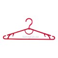 Тільки ГУРТ. Вішалки плічка пластикові для одягу червоні, 42 см, 10 шт