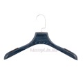 Вешалки плечики для верхней одежды со структурой дерева синие, 40 см